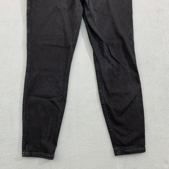 Spanx Ankle Skinny Jeans Women's Large Black Tapered Pull On 20278R - Picture 15 of 16